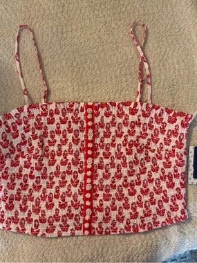 Roller Rabbit x Target Women's Floral Smocked Peplum Tank
Top, M